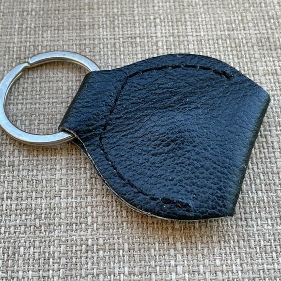 Key Chain Keys Holder Black Leather Keychain Keyring Key Fob New - Picture 5 of 11